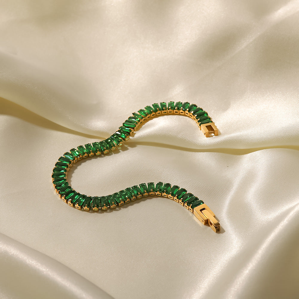 Emerald Evelyn Bracelet